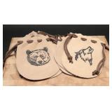 Grizzly Bear & Wolf Suede Pouch (7)