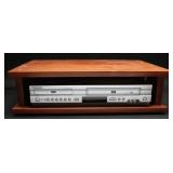 Samsung DVD & VCR Combo Player With Wood Storage
