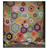 Vintage Yo-Yo Bottle Cap Suffolk Puffs Quilt