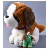 Dog Plushie & Miniature Corduroy Bear