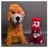 Vintage Plush Carnival  Animals 38" & 27" (2)