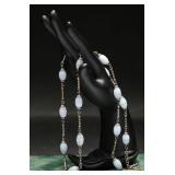 Sterling Necklace by Judith Ripka Blue Lace Agate