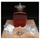 Green & Purple Stud Earrings NEW (35)