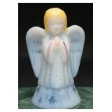Fenton V. Cline Hand-Painted Satin Glass Angel