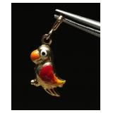 Bird Gold Pendant 14k 1.13g