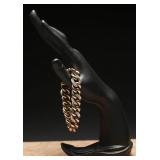 Vermeil Silver Link Chain Bracelet 27.82g