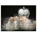 Hazel Atlas Apple Blossom Plates & Cups (19)