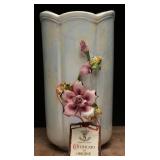 Capodimonte Pearlescent Rose Vase