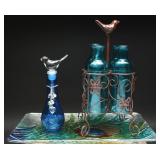 Cracker Barrel Glass Bird Home Decor Set (3)