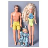 1990s Ken/Alan & Barbie, Sleeping Eyes Baby Doll