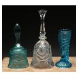 Fenton Aqua Scroll Bell & Duncan & Daisy Square +