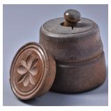 Antique Hand-Carved Butter Flower Mold