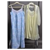 Sheer W/ Robe & Pink Brand Cotton Nightgowns