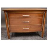 Mid-Century Walnut Three Drawer Dresser