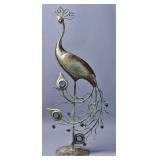 Peacock Metal Garden Sculpture