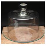 Clear Glass Cake Plate