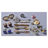 Vintage Cuff Links, Lapel Pins