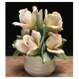Capodimonte Rose Bouquet Italian Porcelain
