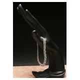 Sterling Italian Multi-Strand Bracelet 9.85g