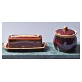Vintage Hull Oven Proof Lidded Sugar & Butter Dish