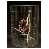 20" Decor Gold Colored Bird Cage