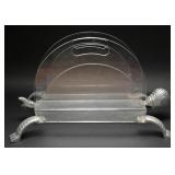 Arthur Court Tortoise Grainware Magazine Rack