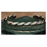 Sterling Silver Twisted Cuff Bracelet 27.35g