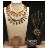 Copper Geometric Necklace 33.34g