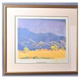 Gustave Baumann Signed "Rain In The Mountains"