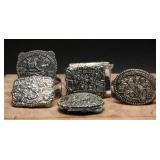 Vintage Hesston Rodeo Belt Buckles (5)