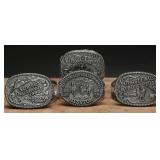 Vintage Hesston Rodeo Belt Buckles (4)