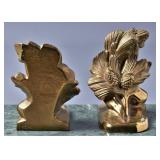 Vintage Brass Lacquered Pinecone Bookends PMC86