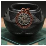 Kenneth Johnson Copper & Sterling Pendant 9.58g