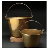 Antiques Brass Kettles (2)