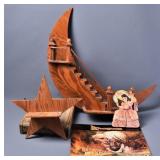 Wooden Nighttime Wall Decor (4)