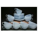 Vintage Fire King Azurite Charm Blue Glassware