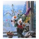 Still Life w/ Flowers & Chestnuts - Malcolm Milne