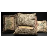 Embroidered Decorative Throw Pillows (4)