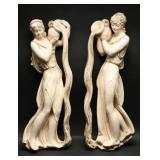 1958 Universal Statuary Corp. Roman Water Maidens