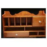 Vintage Pine Accent Wall Shelf