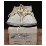Vintage 1950s Leada Baby Shoes w/ Box