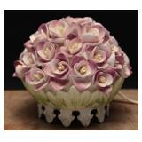 Aladdin Rose Bouquet Porcelain Lamp