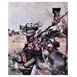 W. Kossak Framed Print "Walka Ulana Z Piechurem"