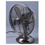 Hunter Rubbed Bronze Table 12" Oscillating Fan