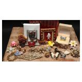 Vintage Clip On Earrings & Pins