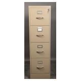 Vertical Steel Tan Filing Cabinet
