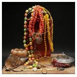 Vintage Red & Yellow Colored Costume Jewelry