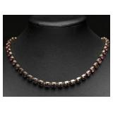 Sterling Silver Bracelet With Purple Stone 9.32g