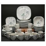 Sango Quadrille Semi - Porcelain Iris Dishware(59)
