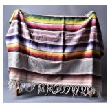 Mexican Woven Cotton Saltillo Blanket